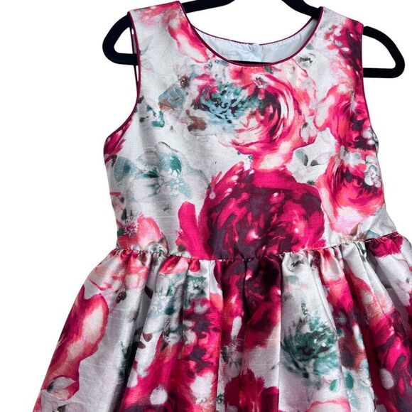 Pippa & Julie Floral Sleeveless A-Line Tulle Petticoat Dress Size 8 - Picture 2 of 8